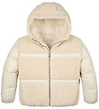 Calvin Klein Dynejakke m. Fleece - Whitecap Gray