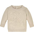 Calvin Klein Bluse - strik - Monogram - Whitecap Gray