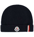 Moncler Hue - Uld - Navy m. Logostribe
