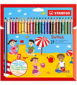 Stabilo Farveblyanter - Trio Thick - 24 stk. - Multifarvet