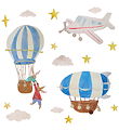 Thats Mine Væg Klistermærker - Flying adventures - Multi