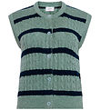 Grunt Vest - Strik - GrLine - Dust Green/Navy