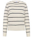 Grunt Bluse - Strik - GrFerro - Off White Stripe