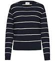 Grunt Bluse - Strik - GrFerro - Navy Stripe