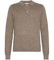 Grunt Bluse - Polo Strik - GrHam - Nature Melange