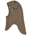 Müsli Elefanthue - 1-lags - Fleece - Woolly - Uld - Walnut Melan