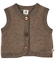 Müsli Vest - Uld - Walnut Melange