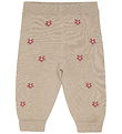 Minymo Bukser Knit - Beige Melange