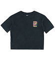 Roxy T-Shirt - Eve Oversize - Anthracite m. Print