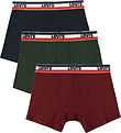 Levis Boxershorts - 3-pak - Rød/Sort/Grøn