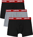 Levis Boxershorts - 3-pak - Black/Gråmeleret