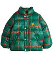 Mini Rodini Dynejakke - Plaid - Grøn/Rødternet