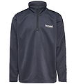 Hummel Bluse - hmlJR Goal Tape Halfzip - Ebony