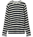 Name It Bluse - NkfPrakula - Dark Sapphire/Bright White