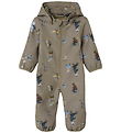Name It Softshelldragt m. Fleece - NbnAlfa08 - Silver Mink/GO