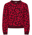 Kids Only Bluse - Uld - Strik - KogDora - Cabernet/Salsa Leo