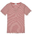 Mads Nørgaard T-shirt - Stripe Tiki - Winery/Vanilla Ice