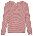 Mads Nørgaard Bluse - Stripe Tala - Winery/Vanilla Ice