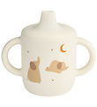 Liewood Kop m. Tud - Neil Sippy Cup - Silikone - Elephant/Creme 