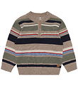 Hust and Claire Bluse - Strik - HCPelle - Biscuit m. Striber