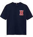 Tommy Hilfiger T-shirt - Varsity Front Back - Dark Night Navy m.