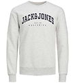 Jack & Jones Sweatshirt - JjeCaleb - White Melange