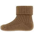 Wheat Strømper - Uld - Rib - Ziggy - Caramel
