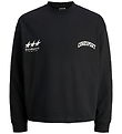 Jack & Jones Sweatshirt - JcoSignal - Sort