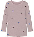 Name It Blouse - Rib - Noos - NmfNutti - Burnished Lilac/Hearts