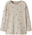 Name It Blouse - Rib - Noos - NmfNutti - Peyote Melange/Hearts