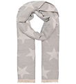 Kids Only Tørklæde - strik - KogBrina - Light Grey Melange/Stars