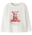 Name It Bluse - NmfVotea - Cloud Dancer/Autumn Bunny