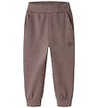 Name It Sweatpants - Nmfvima - Peppercorn/Heart Embroidery