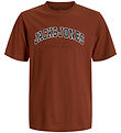 Jack & Jones T-shirt - JjeCaleb - Burnt Henna