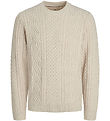 Jack & Jones Bluse - Strik - JprBlusean - Silver Lining/Melange