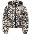Kids Only Dynejakke - KogDalia - Kort - Silver Mink/Leo