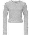 Kids Only Bluse - KogBina - Rib - Light Grey Melange