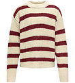 Kids Only Bluse - Strik - Noos - KogJusty - Eggnog/Cabernet