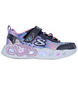 Skechers Sko m. Lys - Heart Jewels - Navy/Multi