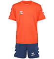 Hummel Træningssæt - HmlLogo - Nasturtium/Dark Denim