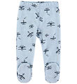 Joha Leggings m. Fødder - Uld/Bambus - Lyseblå