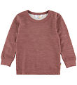 Joha Bluse - Uld/Bambus - Mrk. Rose