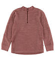 Joha Bluse - Uld/Bambus - Mrk. Rose