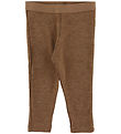 Joha Leggings - Uld - Varm Brun