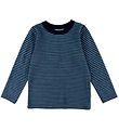 Joha Blouse - Wool - Blue w. Stripes