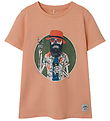 Name It T-shirt - NkmpBruno - Peach Nectar