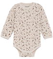 CeLaVi Body l/æ - Uld - Marron m. Blomster