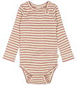 Petit Piao Body l/æ - Rib - Modal - Nostalgic Rose/Off White