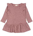 Petit Piao Kjole - Rib - Modal - Nostalgic Rose/Coffee Bean
