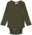 Petit Piao Body l/æ - Rib - Modal - Green Leaf